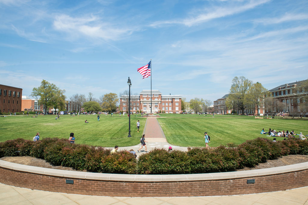 spring day on drill field
